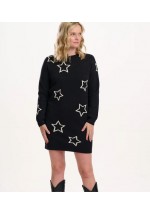 Sugarhill Boutique Verity Knit Dress (Black) AW25